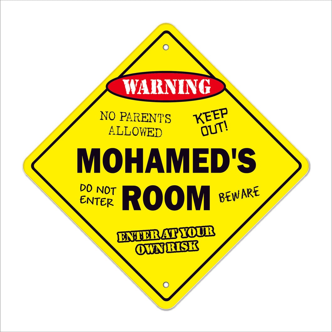 Mohamed's Room Sign