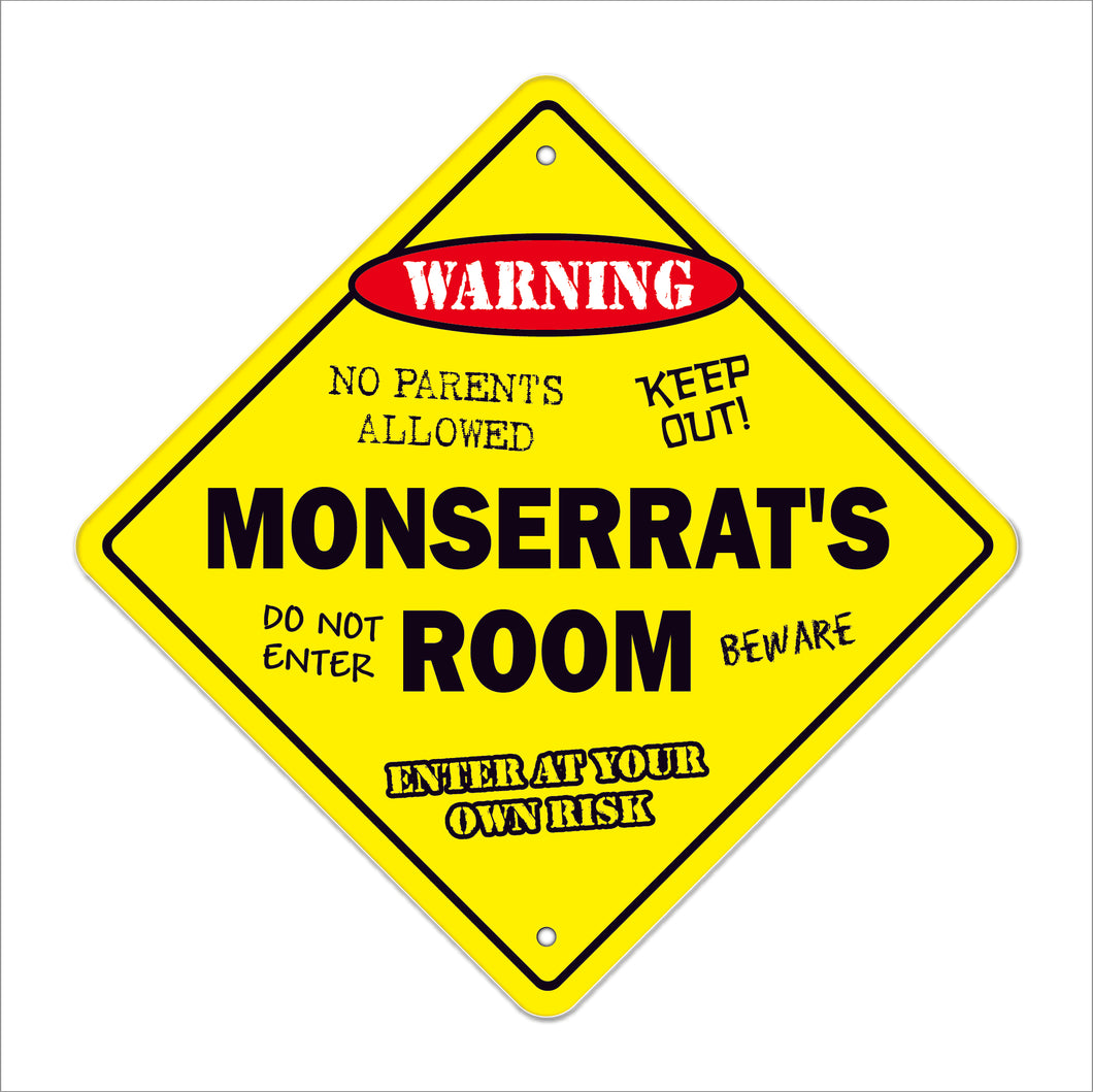 Monserrat's Room Sign