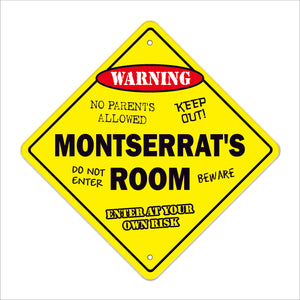 Montserrat's Room Sign