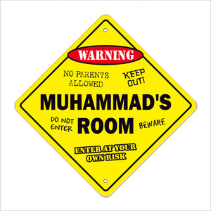 Muhammad's Room Sign