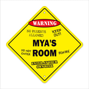 Mya's Room Sign