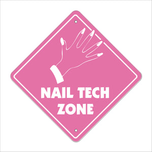 Nail Tech Crossing Sign