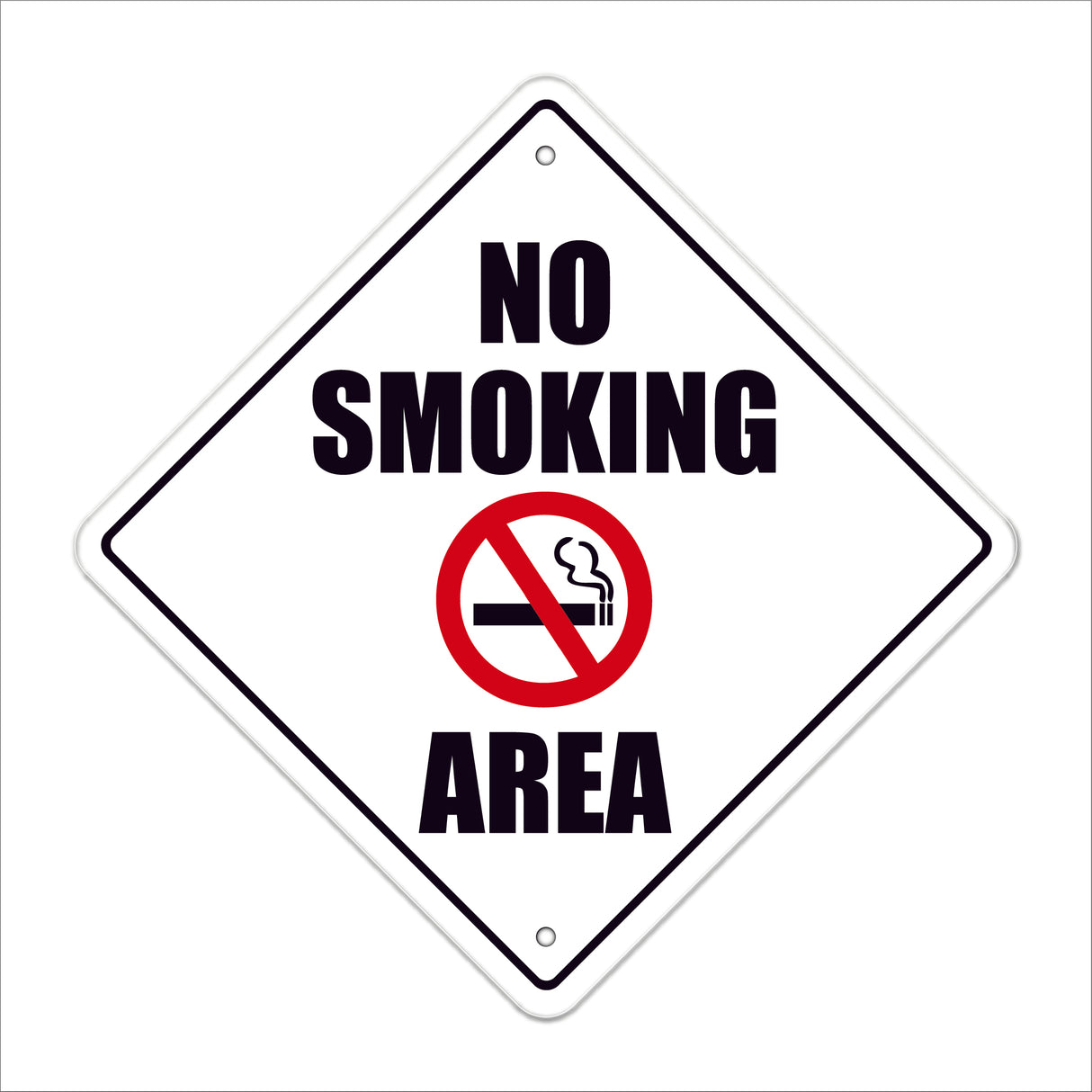 No Smoking Crossing Sign