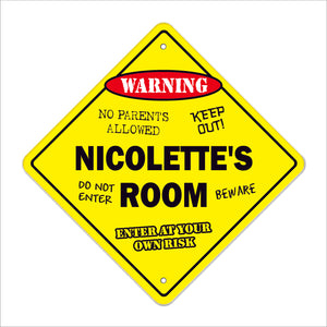 Nicolette's Room Sign