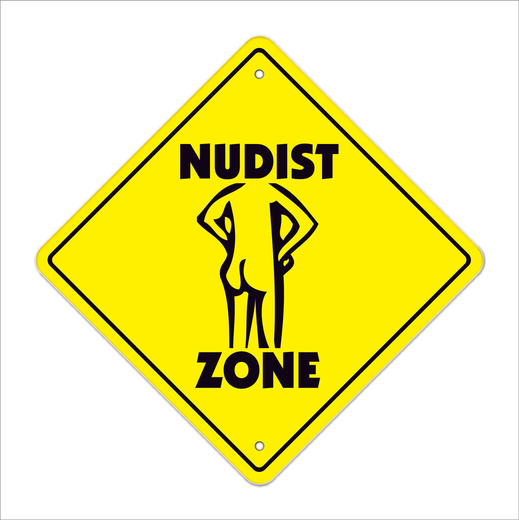 Nudist Crossing Sign