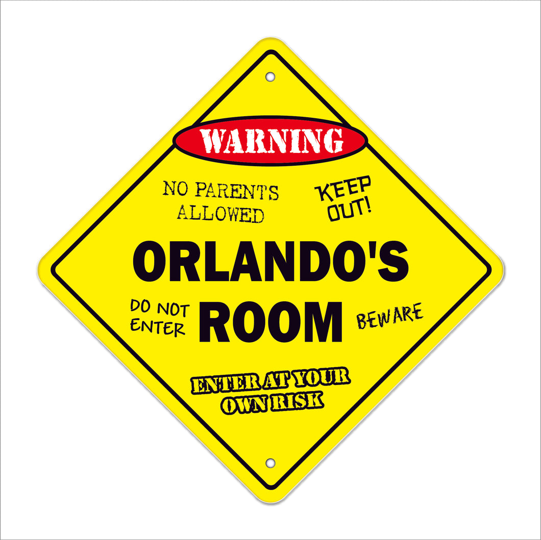 Orlando's Room Sign