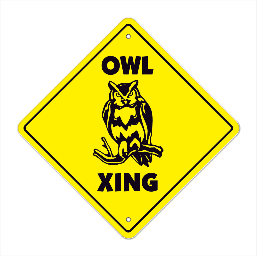 Owl Crossing Sign
