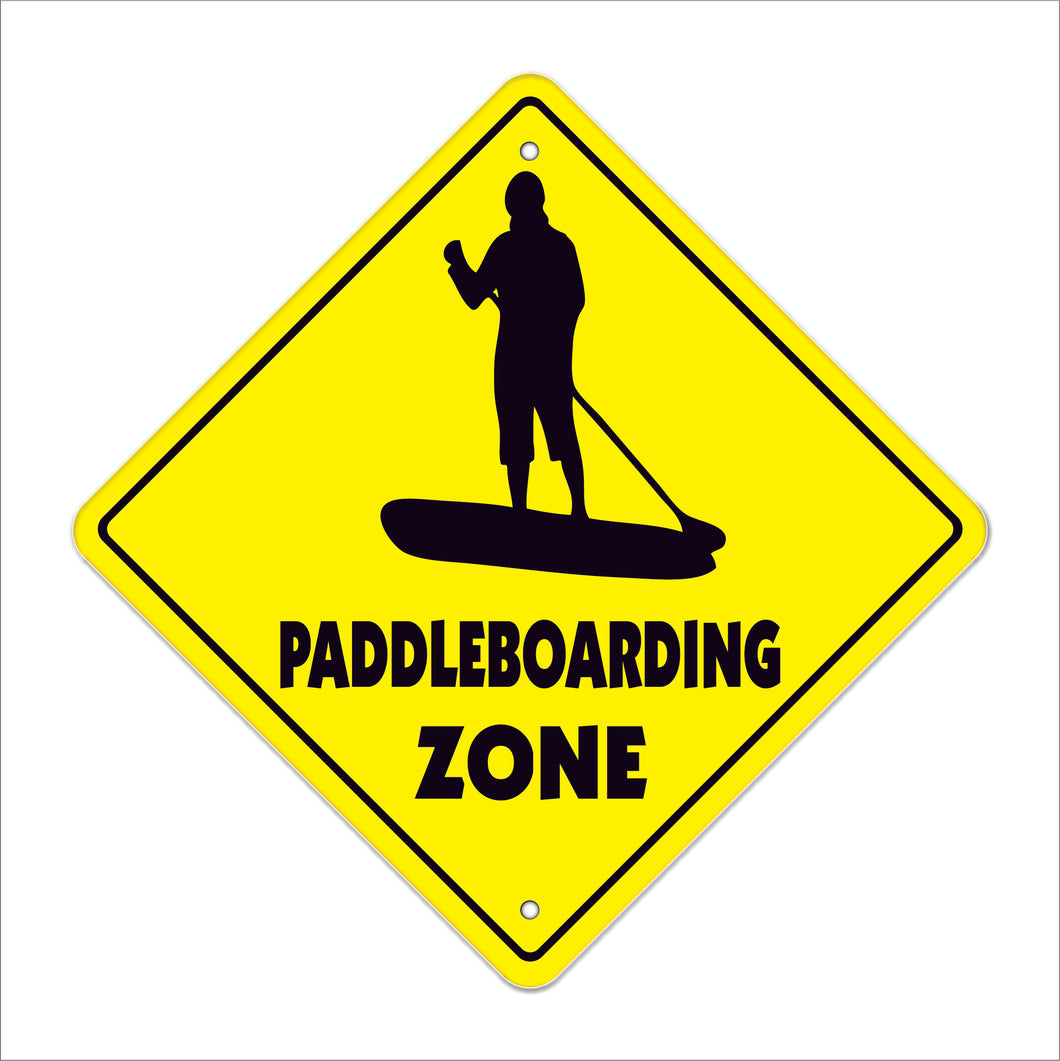 Paddleboarding Crossing Sign