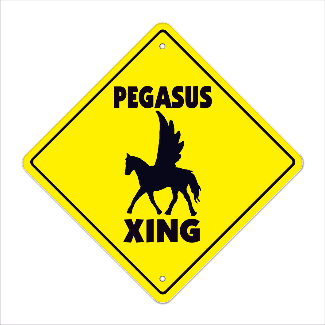 Pegasus Crossing Sign