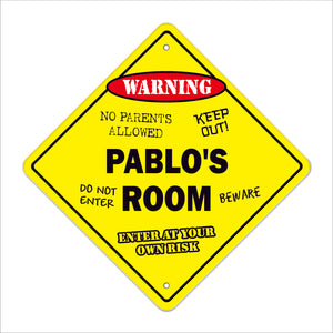 Pablo's Room Sign