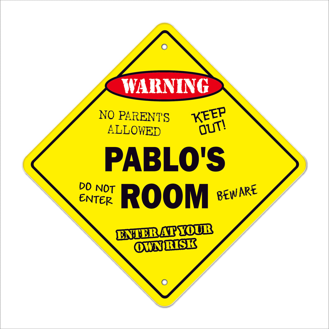 Pablo's Room Sign