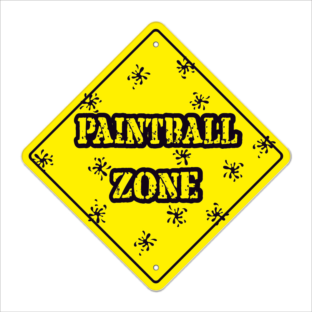 Paintball Crossing Sign