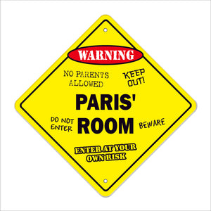 Paris' Room Sign