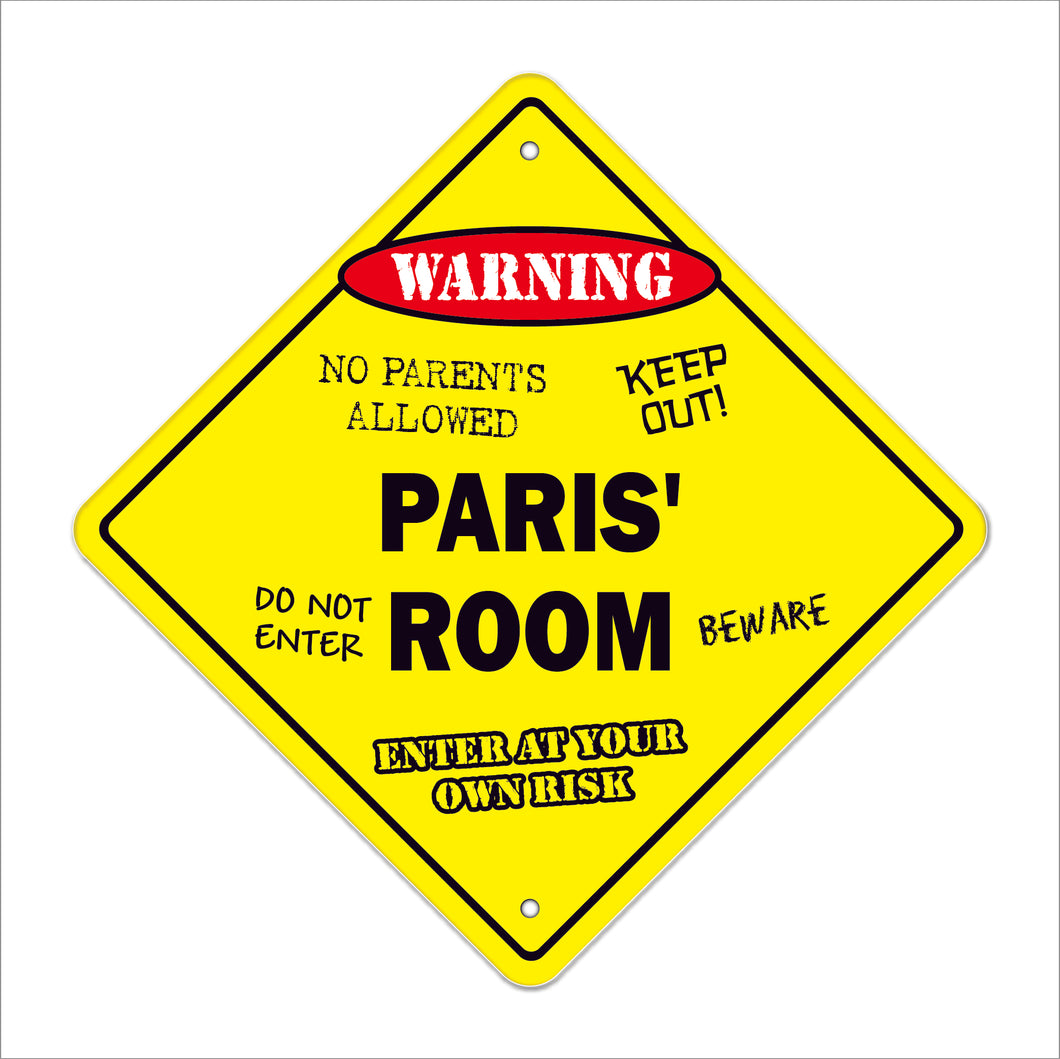 Paris' Room Sign