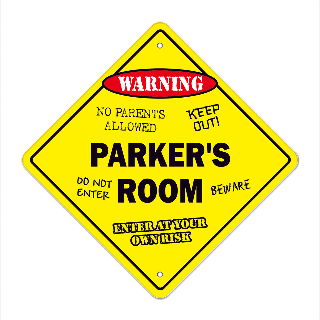 Parker's Room Sign