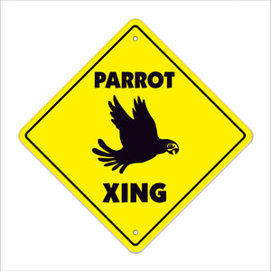 Parrot Crossing Sign