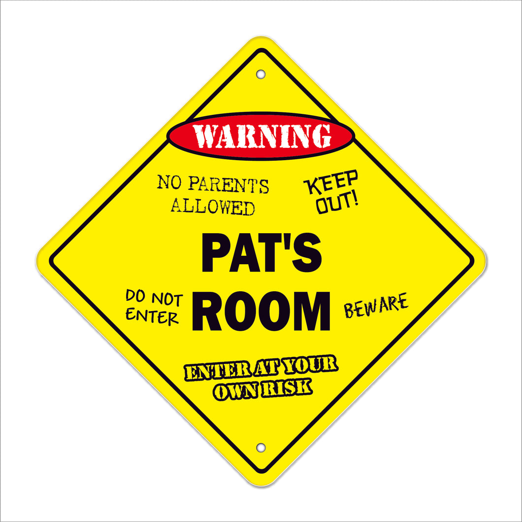 Pat's Room Sign