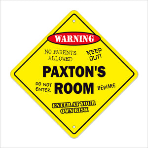 Paxton's Room Sign