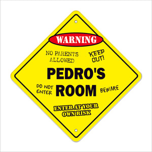 Pedro's Room Sign