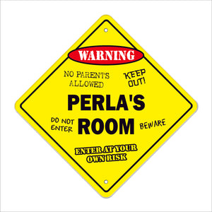 Perla's Room Sign