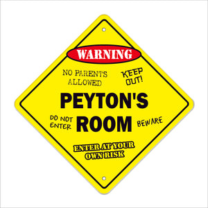 Peyton's Room Sign