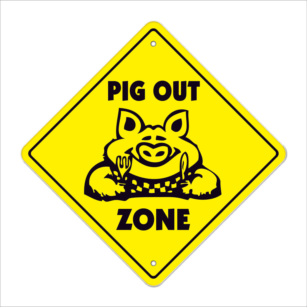 Pigout Crossing Sign