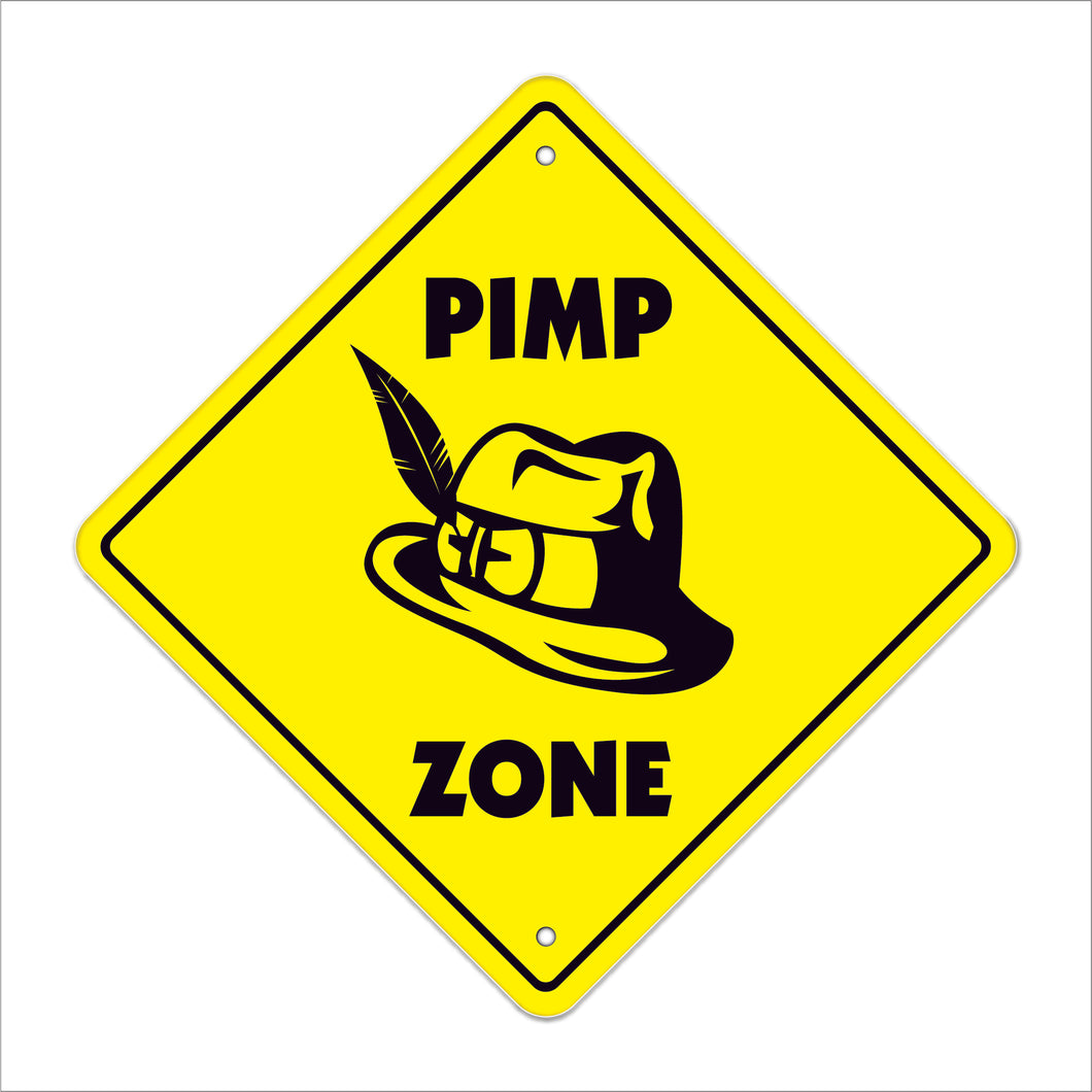 Pimp Crossing Sign