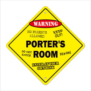 Porter's Room Sign