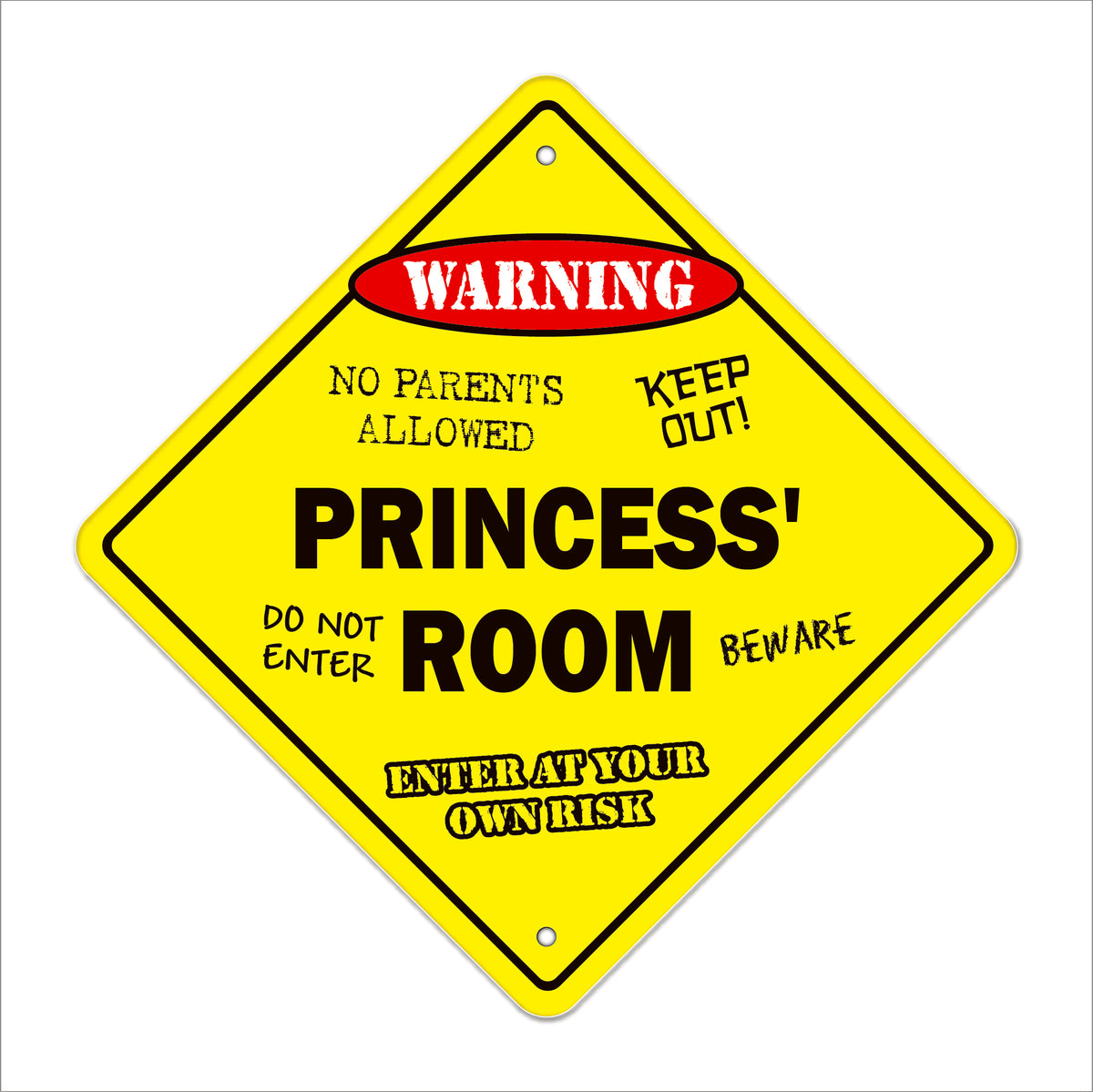 Princess Room Loading Sign Princess' Room Sign Metal Plastic Decal Funny Gift Bedroom – SignMission