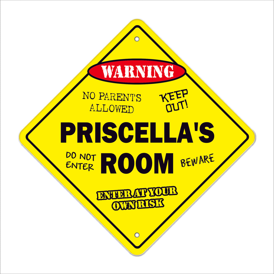 Priscella's Room Sign