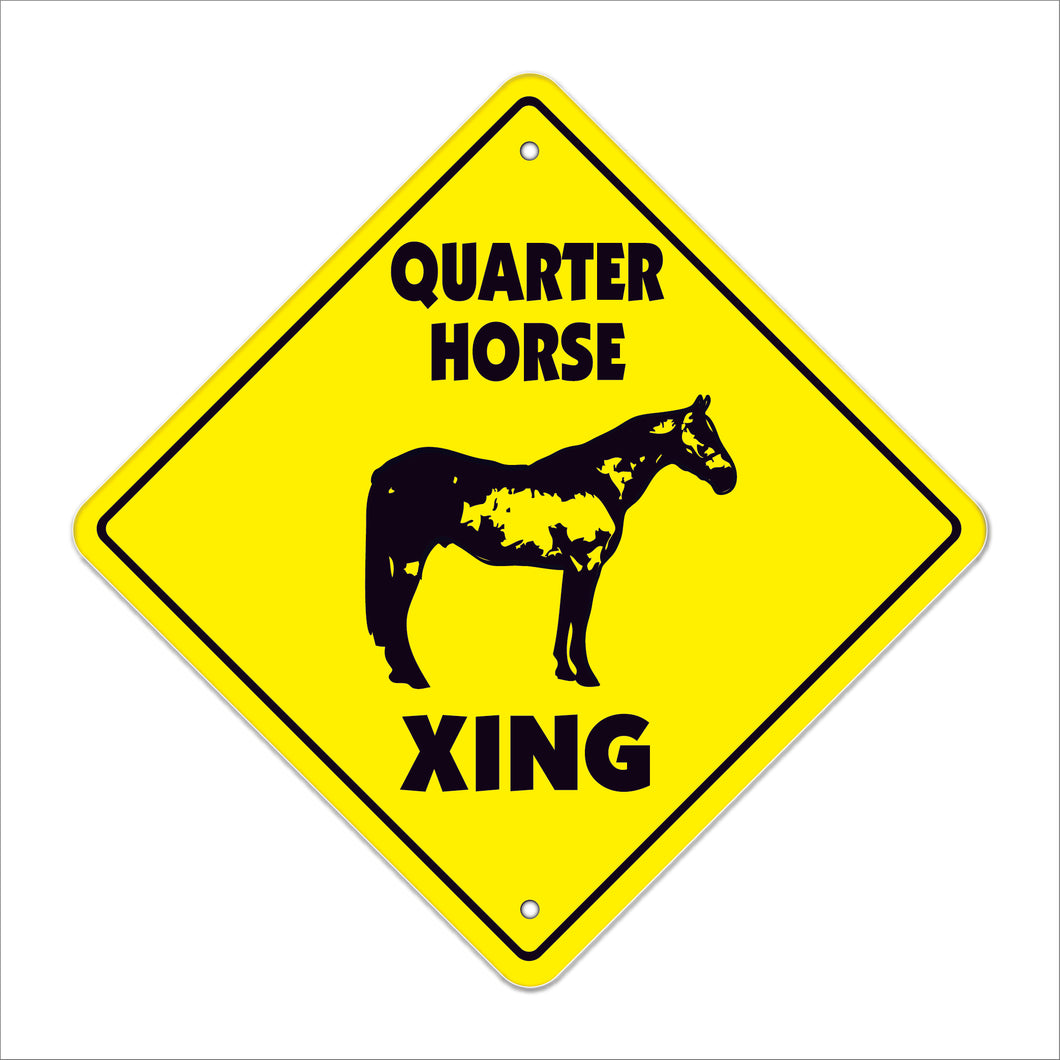 Quarter Horse Crossing Sign