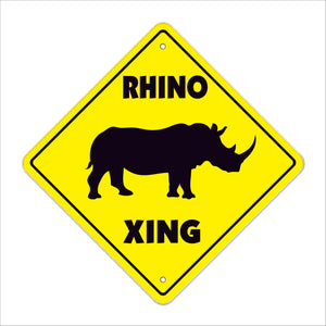 Rhino Crossing Sign