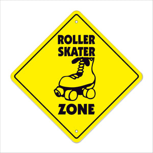 Roller Skater Crossing Sign