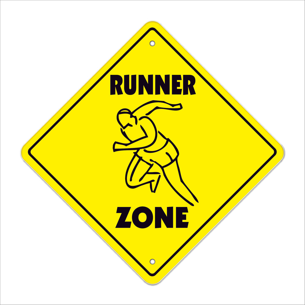 Runner Crossing Sign