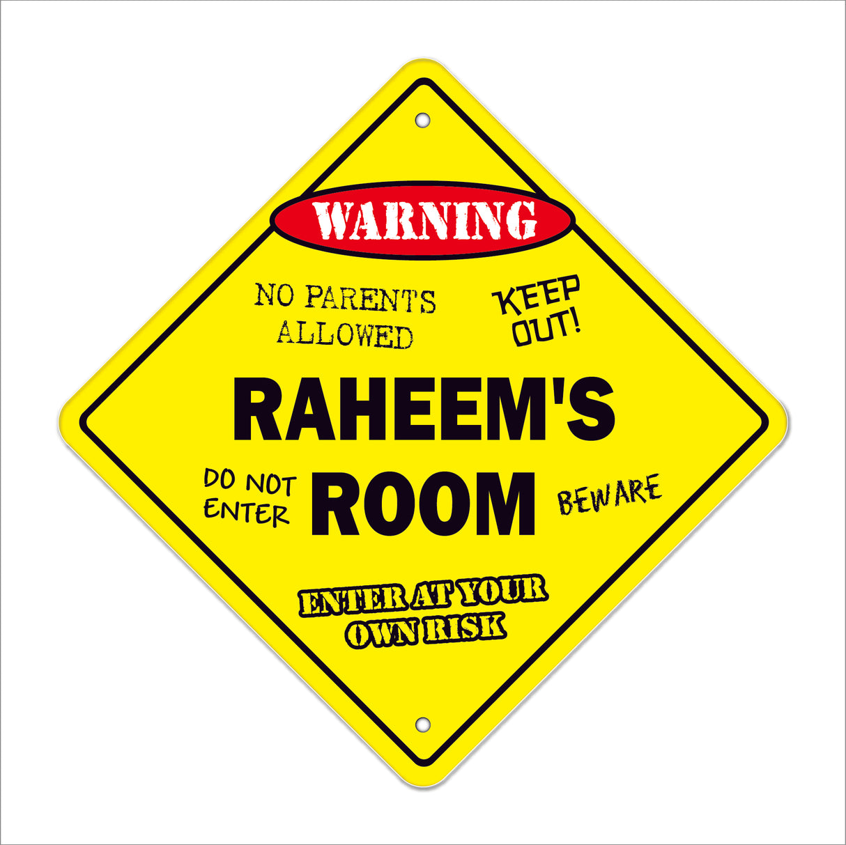 Raheem's Room Sign
