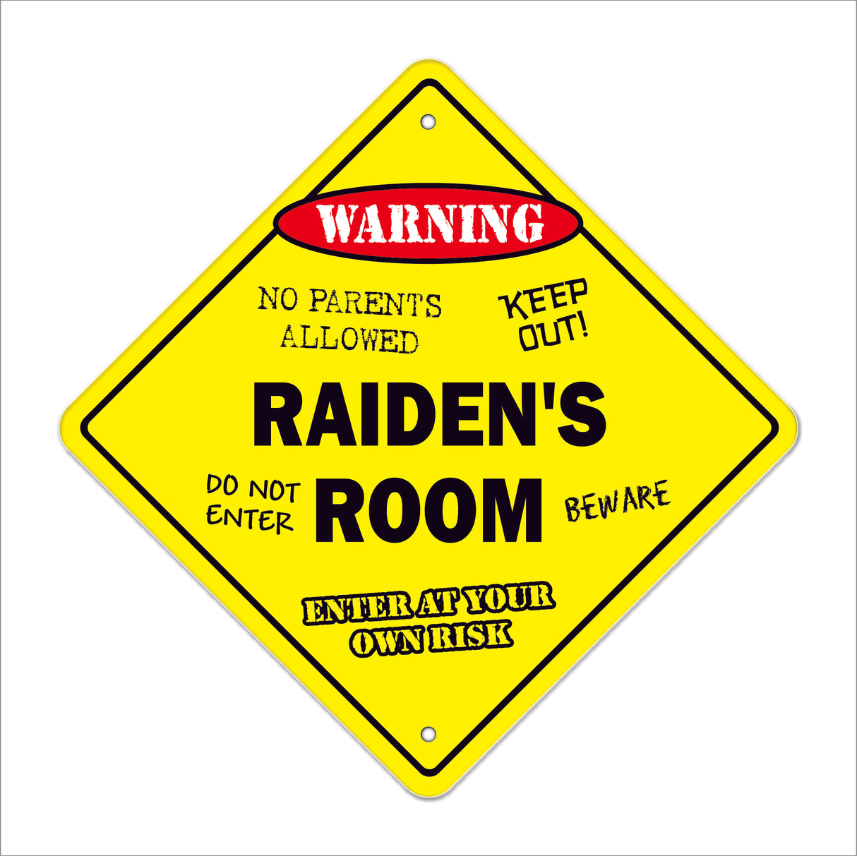 Raiden's Room Sign