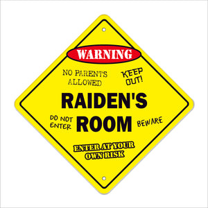 Raiden's Room Sign