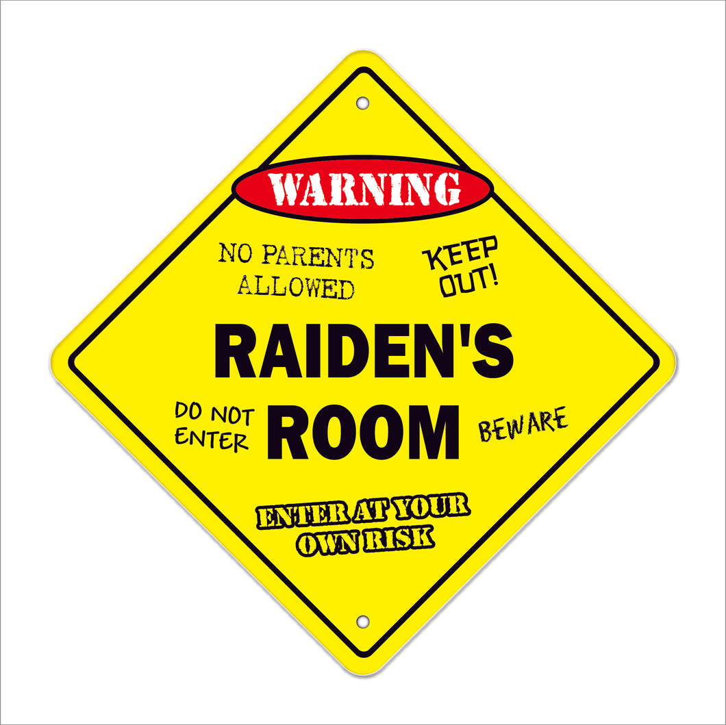 Raiden's Room Sign