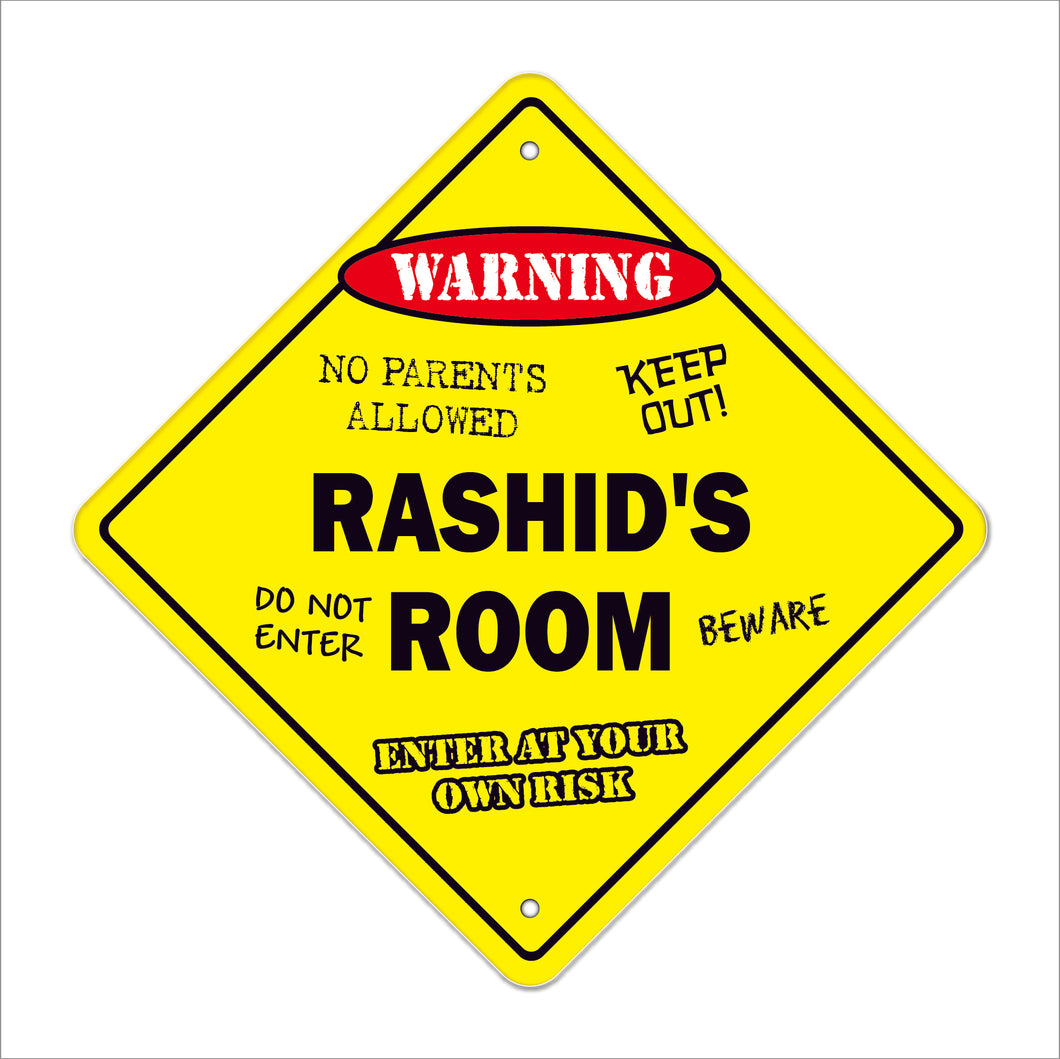 Rashid's Room Sign