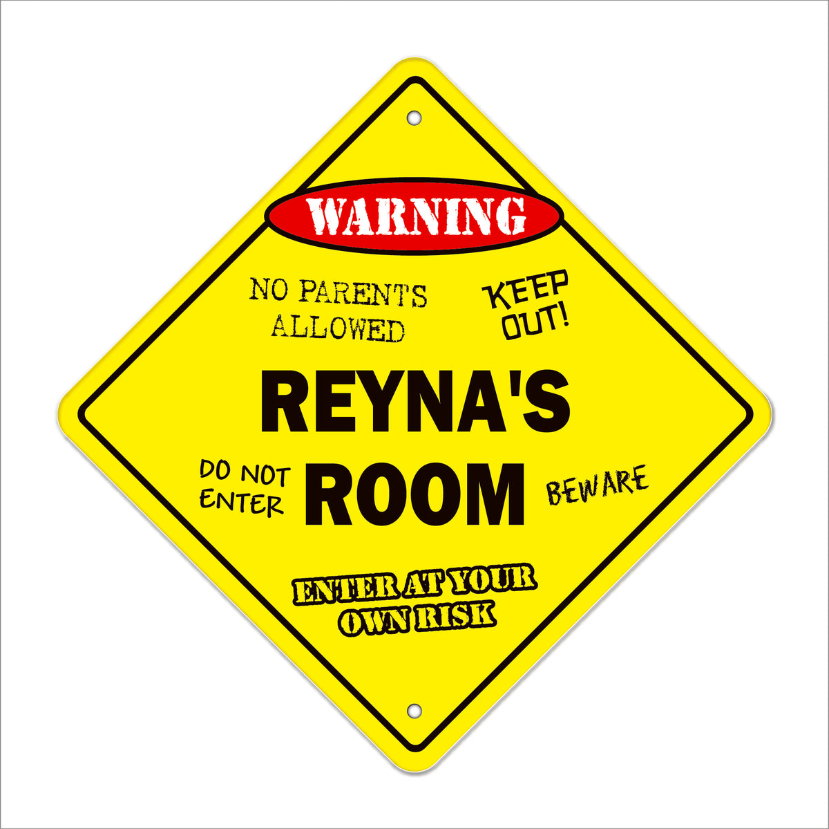 Reyna Sign Reyna's Room Sign Metal Plastic Decal Funny Gift Bedroom – SignMission