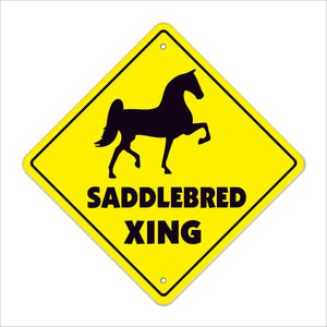 Saddlebred Crossing Sign
