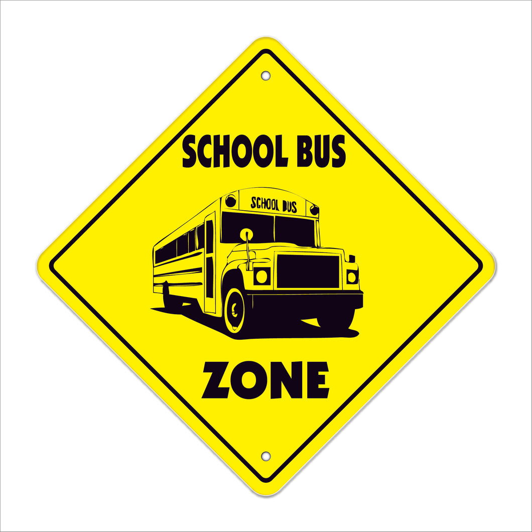 School Bus Crossing Sign