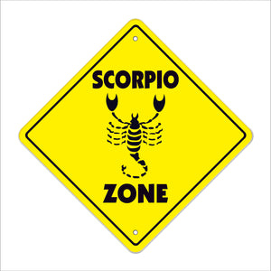 Scorpio Crossing Sign