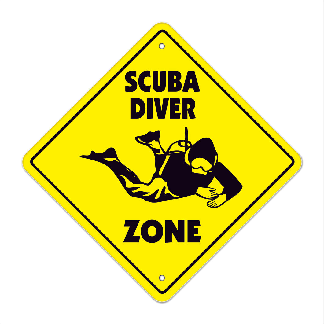 Scuba Diver Crossing Sign