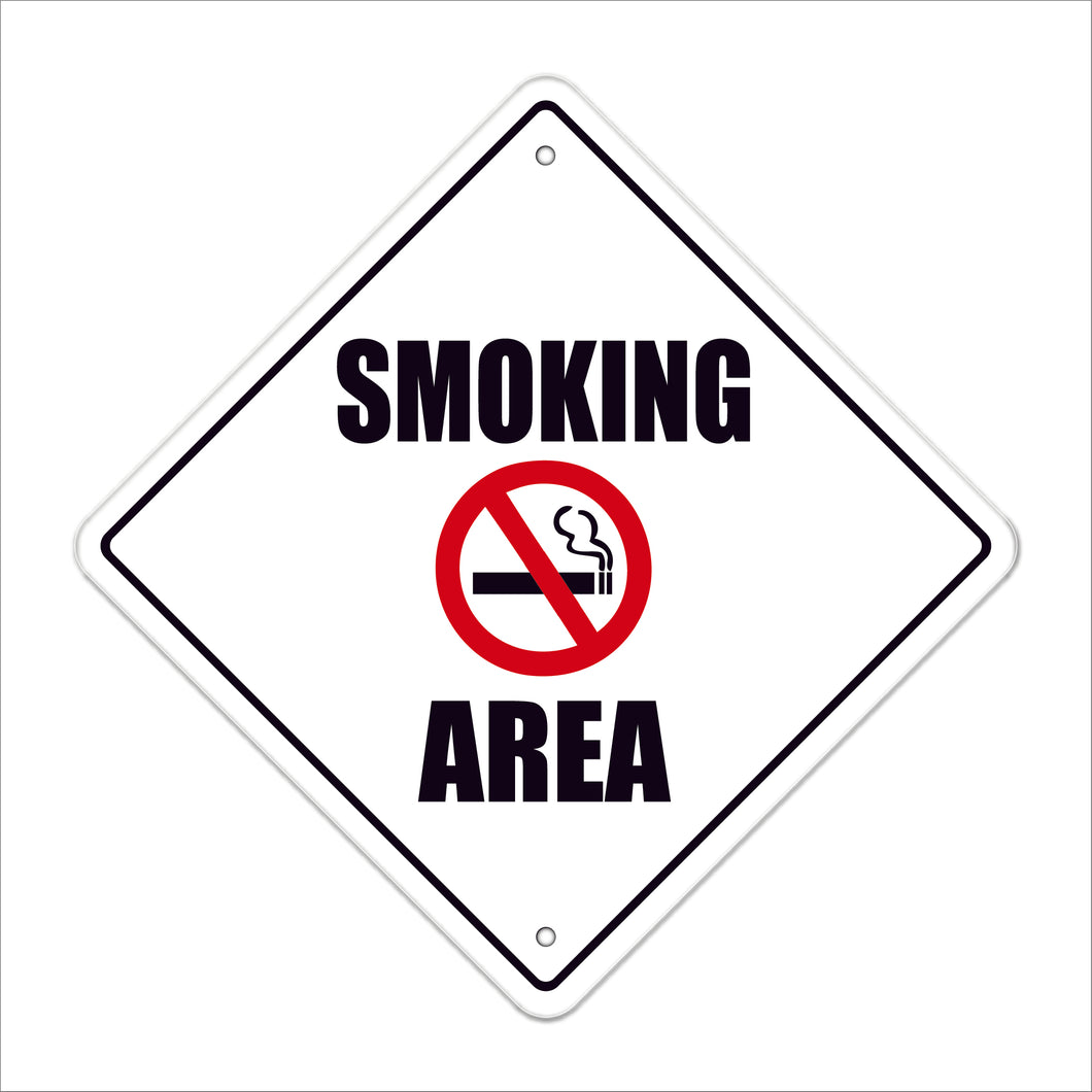 Smoking Crossing Sign