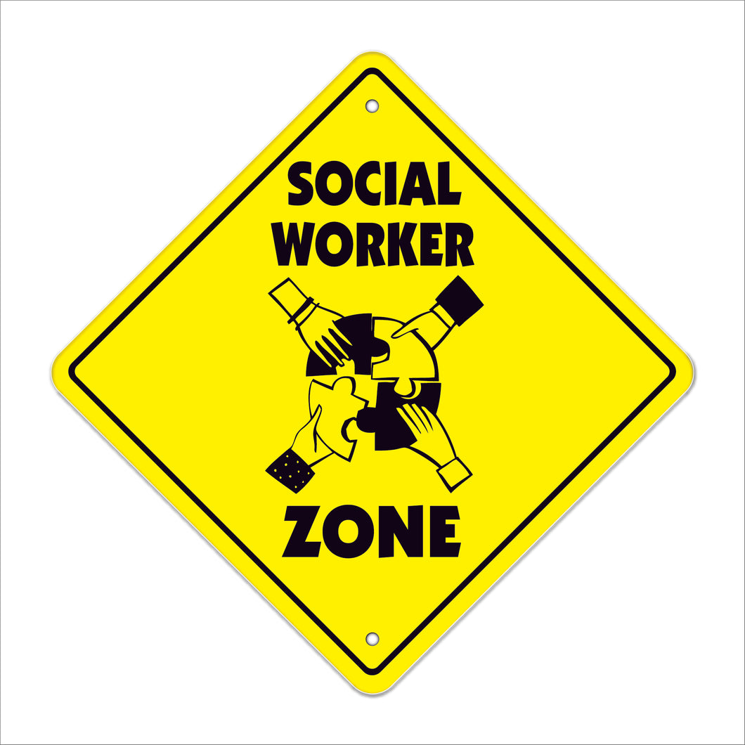 Social Worker Crossing Sign