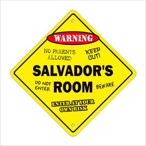 Salvador's Room Sign