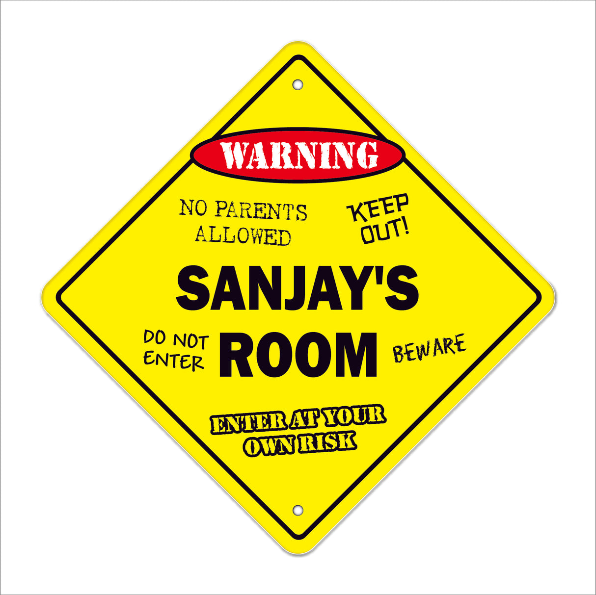 Sanjay's Room Sign
