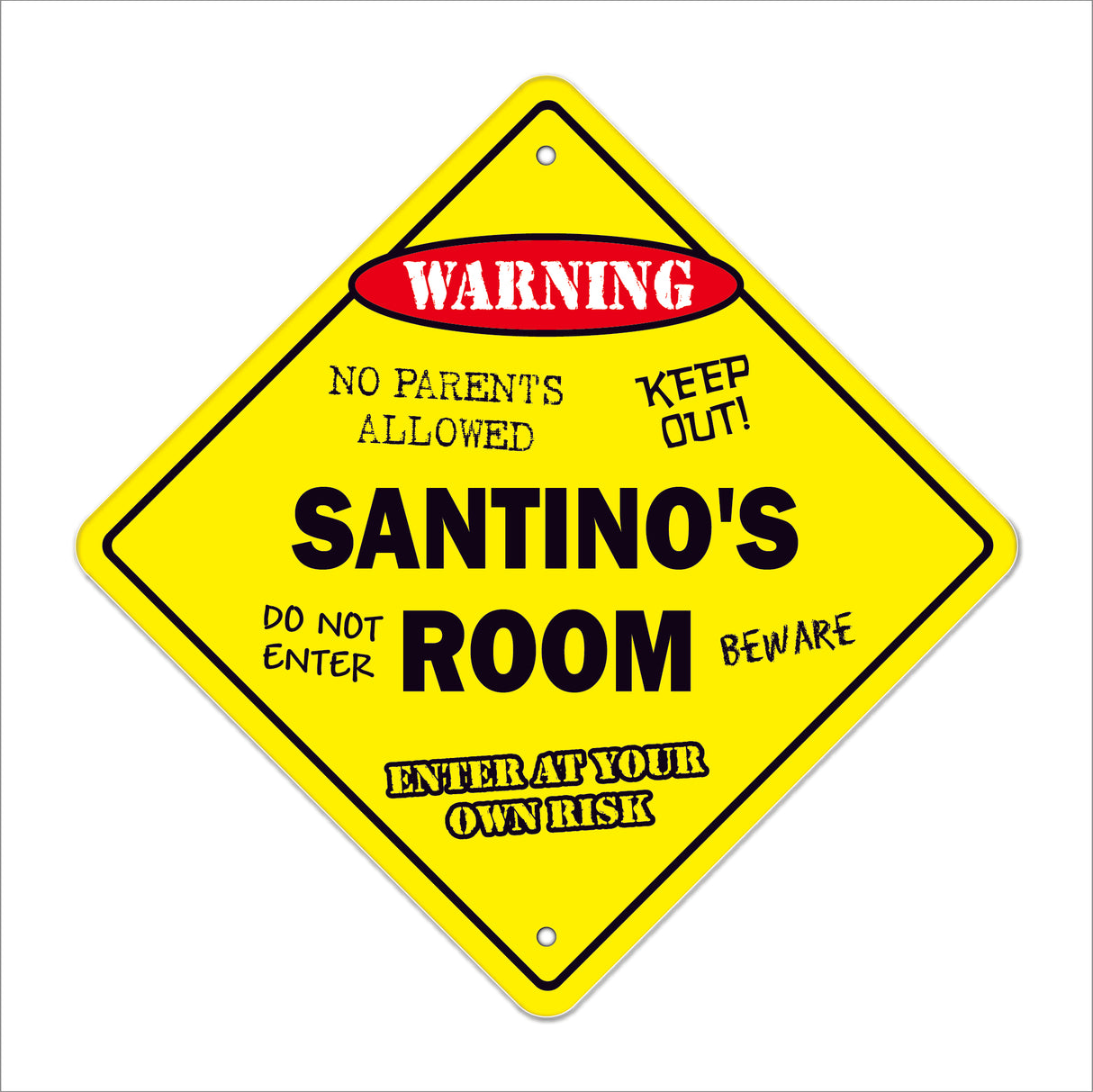 Santino's Room Sign