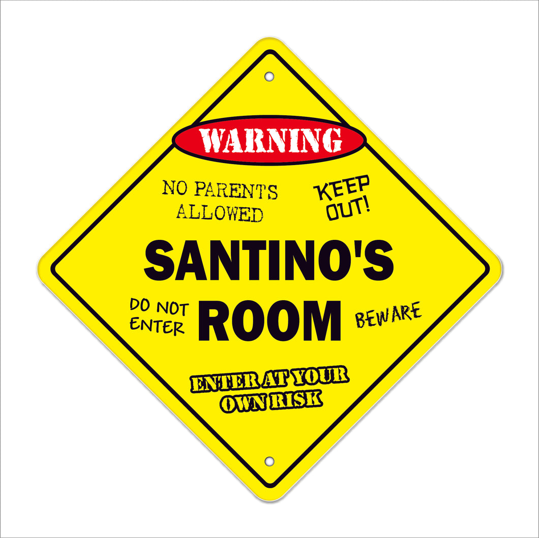 Santino's Room Sign